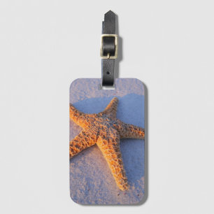 Etiqueta Para Maletas Starfish En Arena Blanca