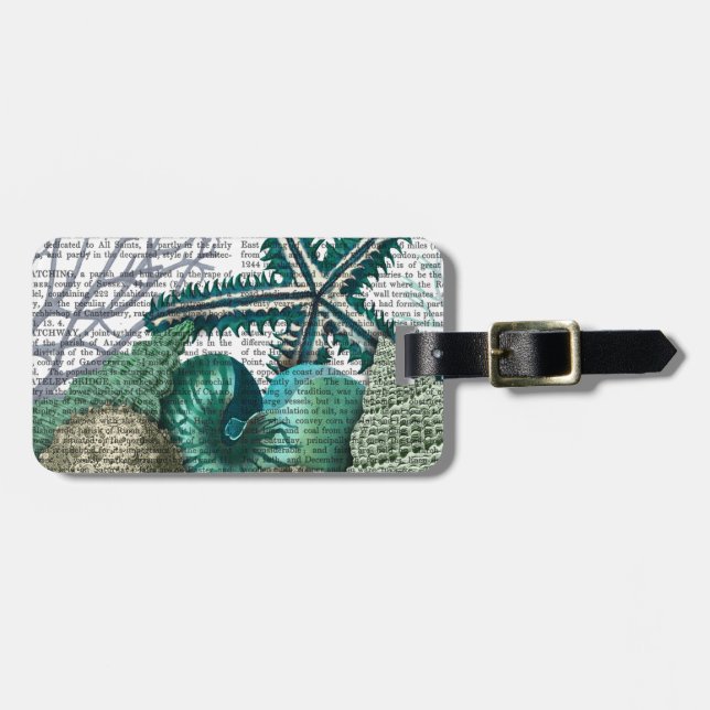 Etiqueta Para Maletas Starfish Under the Sea (Frente Horizontal)