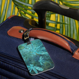 Etiqueta Para Maletas Starry Dragonfly Night