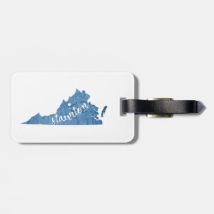 Etiqueta Para Maletas Staunton Virginia Wood Grain