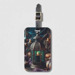 Etiqueta Para Maletas Steampunk Halloween Clockwork Black Lantern
