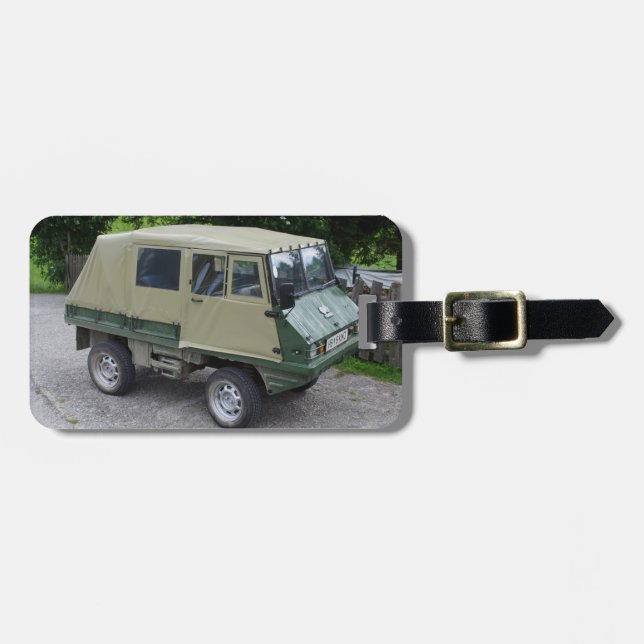 Etiqueta Para Maletas Steyr Puch Haflinger (Frente Horizontal)