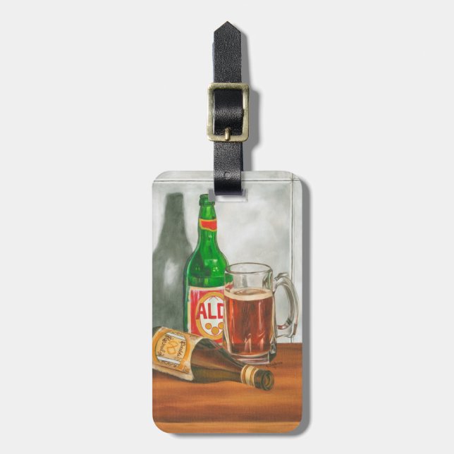 Etiqueta Para Maletas Still Life with Beer de Jennifer Goldberger (Frente Vertical)