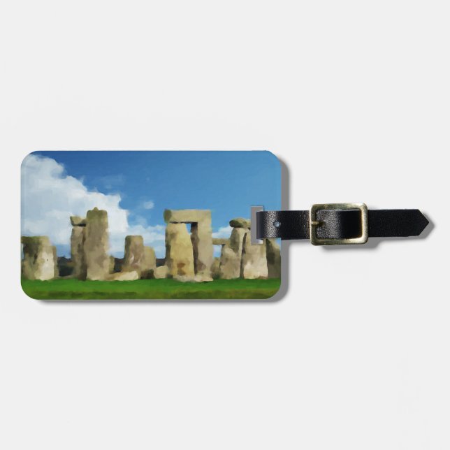 Etiqueta Para Maletas Stonehenge (Frente Horizontal)