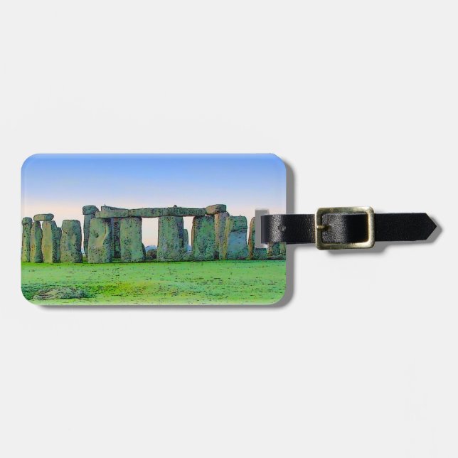 Etiqueta Para Maletas Stonehenge (Frente Horizontal)