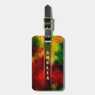 Etiqueta Para Maletas Su nombre, personalización, iniciales, abstracto