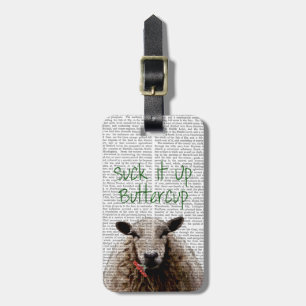 Etiqueta Para Maletas Suck It Up Buttercup