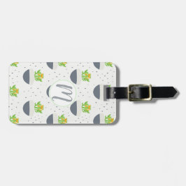 Etiqueta Para Maletas Suculento patrón de mamá de planta de Kalanchoe