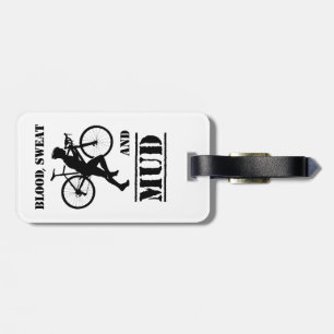 Etiqueta Para Maletas Sudor Sanguíneo Y Ciclismo De Barro