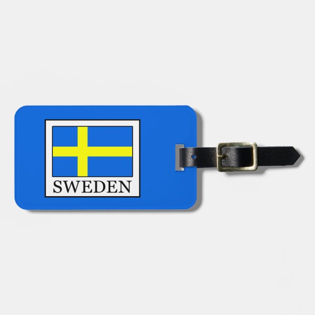 Etiqueta Para Maletas Suecia (Frente Horizontal)