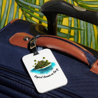 Etiqueta Para Maletas Sueños de las islas - La colección de amigos carib