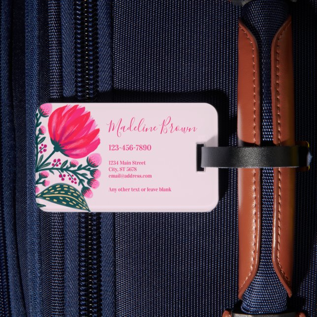 Etiqueta Para Maletas Sueños de Rosefield (Reverso  In Situ 2)
