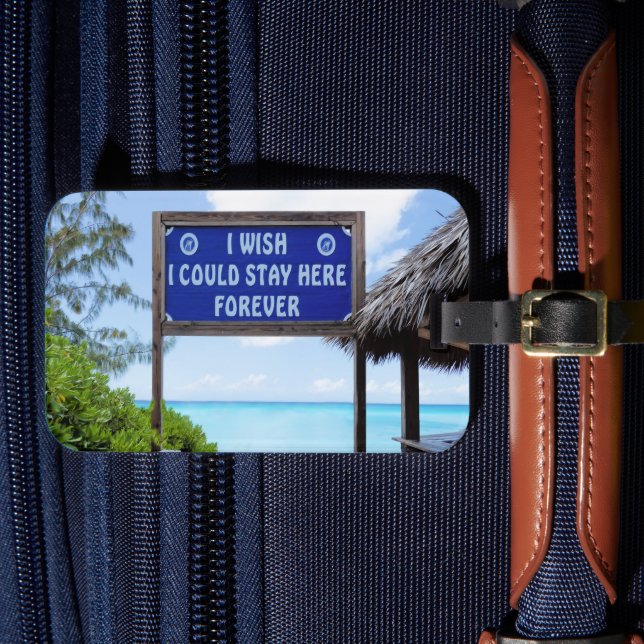 Etiqueta Para Maletas Sueños del Caribe (Anverso In Situ 4)