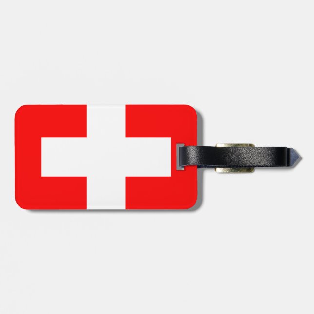 Etiqueta Para Maletas Suiza (Atrás Horizontal)