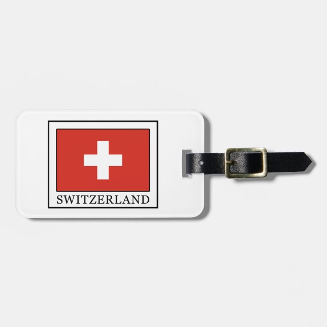 Etiqueta Para Maletas Suiza (Frente Horizontal)