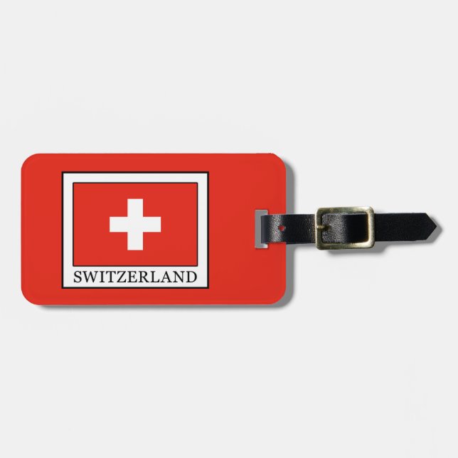 Etiqueta Para Maletas Suiza (Frente Horizontal)