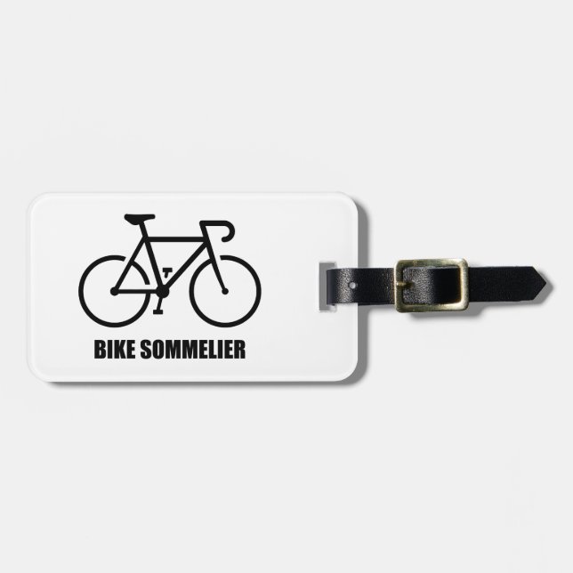 Etiqueta Para Maletas Sumiller de Bicicletas (Frente Horizontal)