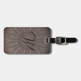 Etiqueta Para Maletas Sunburst boho mandala