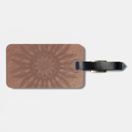 Etiqueta Para Maletas Sunburst boho mandala