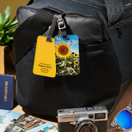 Etiqueta Para Maletas Sunflower