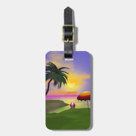 Etiqueta Para Maletas Sunny Island Beach Vacation