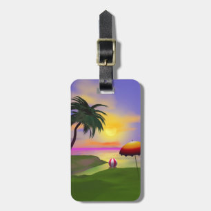Etiqueta Para Maletas Sunny Island Beach Vacation