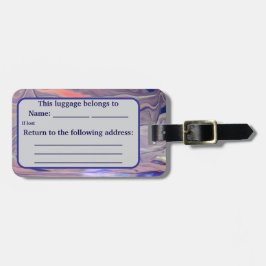 Etiqueta Para Maletas Sunrise Acrylic Pour Inspired