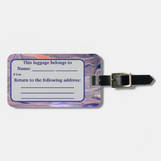 Etiqueta Para Maletas Sunrise Acrylic Pour Inspired