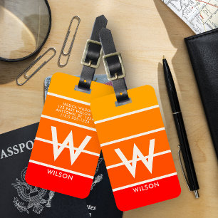 Etiqueta Para Maletas Sunrise Stried Monogram Personal