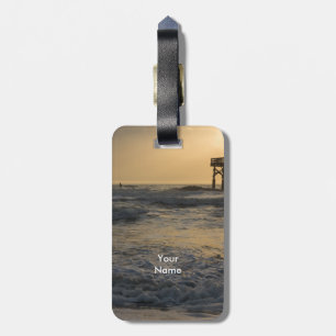 Etiqueta Para Maletas Sunrise y Paddleboarding