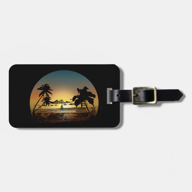 Etiqueta Para Maletas Sunset (Frente Horizontal)
