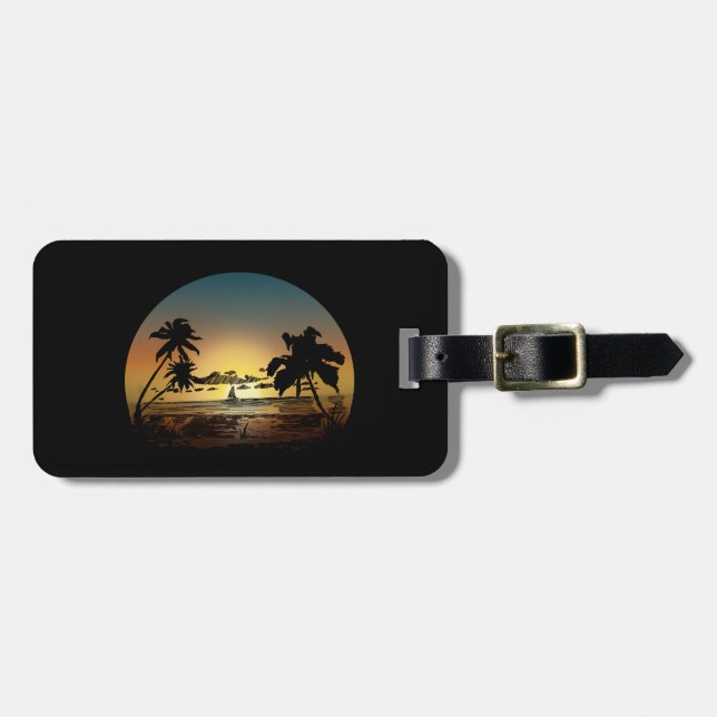 Etiqueta Para Maletas Sunset (Frente Horizontal)