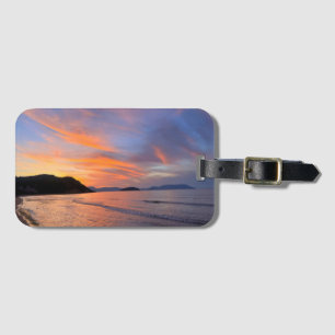 Etiqueta Para Maletas Sunset Gerakas Beach Zakynthos Grecia Fotografía