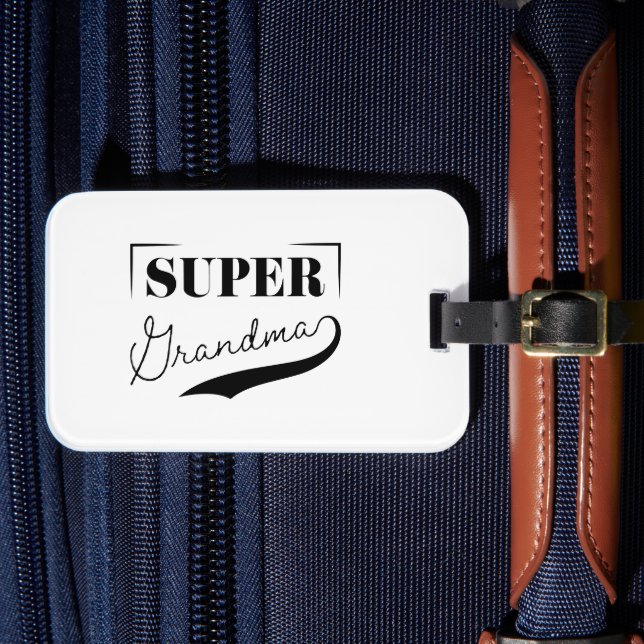 Etiqueta Para Maletas Super Abuela (Anverso In Situ 4)