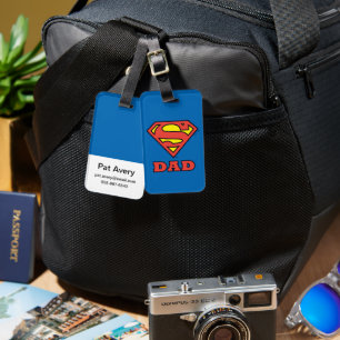 Etiqueta Para Maletas Super Papá