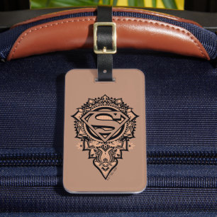 Etiqueta Para Maletas Supergirl Mandala Graphic