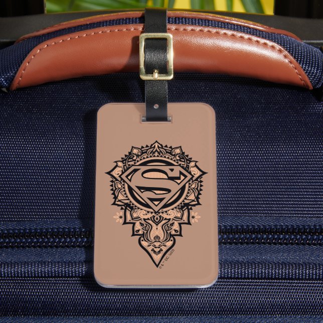 Etiqueta Para Maletas Supergirl Mandala Graphic (Anverso In situ 2)