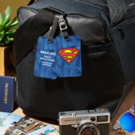 Etiqueta Para Maletas Superman S-Shield | Logotipo clásico