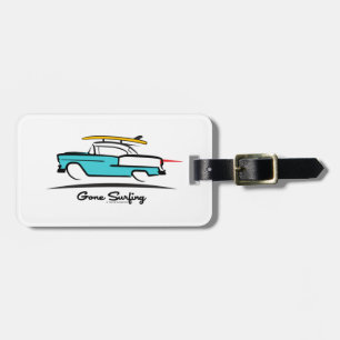 Etiqueta Para Maletas Surf Chevy Hardtop Coupe Gone Gone 1955