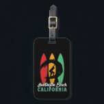 Etiqueta Para Maletas Surf Huntington Beach California Vintage Retro<br><div class="desc">Diseño retro vintage de tablas de surf para los surfistas amantes del surf y de la equitación en las olas del océano. feriados de verano en Guay, mercancía en primavera para los que disfrutan del sol caliente, del clima tropical, tomando el sol bajo la palmera. Diseño estridente y angustiado para...</div>
