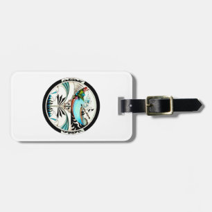Etiqueta Para Maletas Surf tropical Mandala