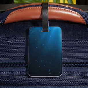 Etiqueta Para Maletas Sus rizos esmeraldas - Sirena arropada bajo el agu