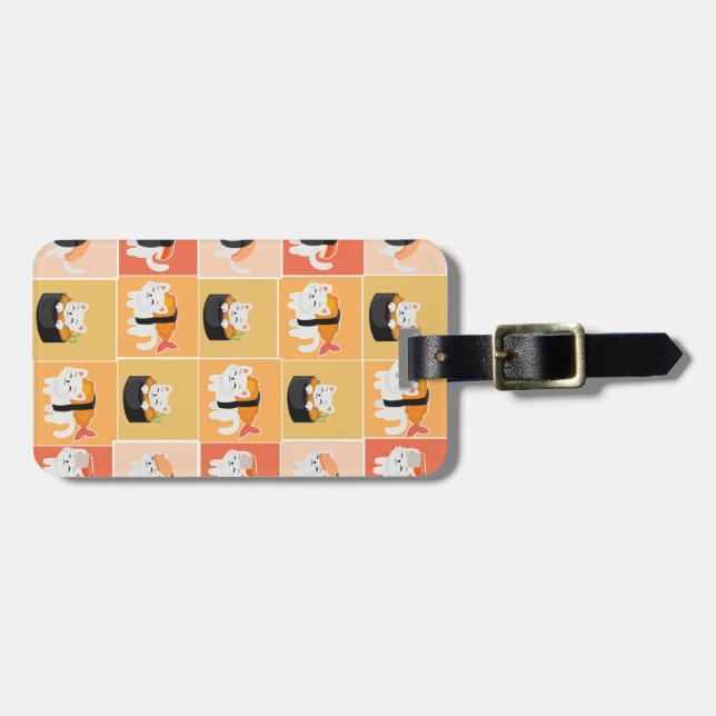Etiqueta Para Maletas sushi (Frente Horizontal)