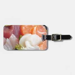 Etiqueta Para Maletas Sushi Japonés Delicioso Comida Asiática Sabroso