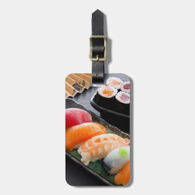 Etiqueta Para Maletas Sushi y rollos (Frente Vertical)