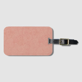 Etiqueta Para Maletas Swirl rosa