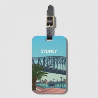 Etiqueta Para Maletas Sydney Harbour Australia Vintage Travel