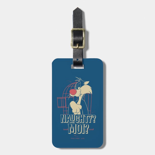 Etiqueta Para Maletas SYLVESTER™ - ¿travieso? ¿Moi? (Frente Vertical)