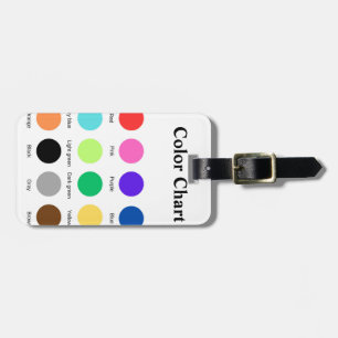 Etiqueta Para Maletas tabla de colores escuela profesor niños tabla edit