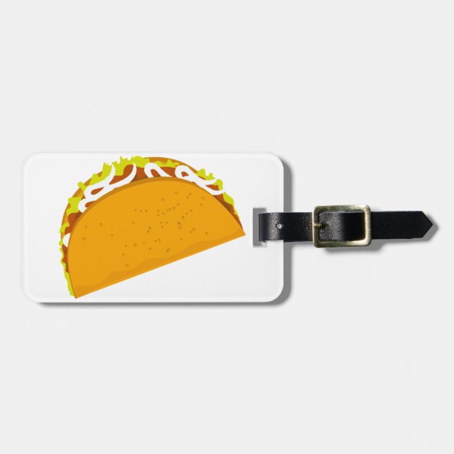 Etiqueta Para Maletas Taco delicioso (Frente Horizontal)